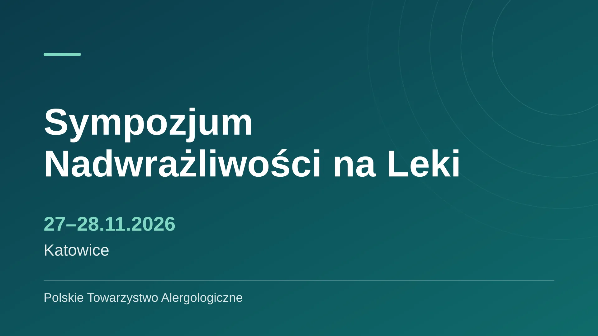 Drug Hypersensitivity Symposium – 27–28 November 2026, Katowice
